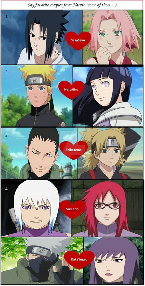 Couples from Naruto by YinHaru95 on DeviantArt