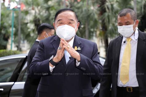 Bangkok Post Prawit Silent On First Day As Caretaker Pm