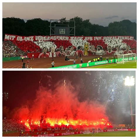 Choreografie Pyroshow Der S Dkurve M Nchen In Ulm Faszination Fankurve