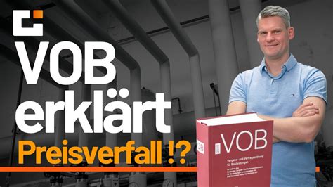 Vob Erkl Rt Preisverfall Wie Du Neue Einheitspreise Nach