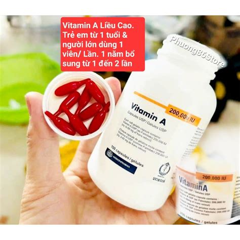 Vitamina A 200.000 Ui Idade - Thuốc Vitamin A 200.000 UI: Công Dụng, Liều Dùng Và Lưu Ý Khi Sử Dụng