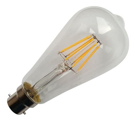 B Bayonet Bc V W Lm Warm White K Led Filament Bulb