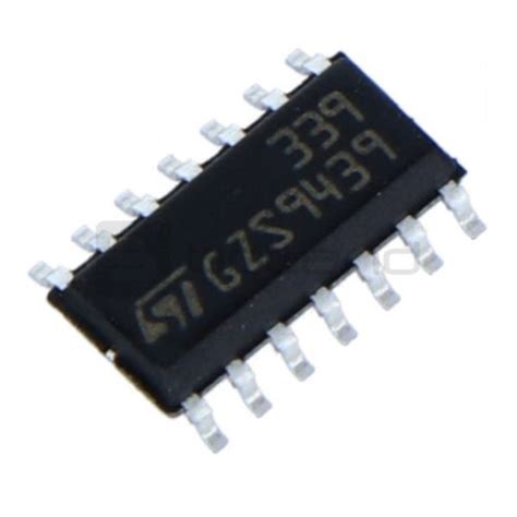 ST Microelectronics E4u LM339DT Quad Voltage Comparator IC SOIC 14