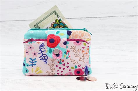 Double Pocket Zippered Coin Purse ~ Its So Corinney