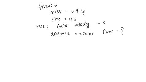 Solved A Constant Force Acts On A Body Of Mass Kg At Rest For S