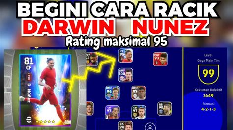 Tutorial Cara Meracik Darwin Nuneztipe Kartu Players Transfer Rating