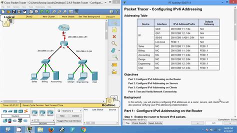 7 2 4 9 Packet Tracer Configuring IPv6 Addressing YouTube