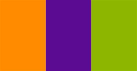 Vivid Orange Violet And Green Color Scheme Green