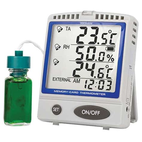 Traceable Digital Thermometers With Memory Card And Calibration Cole