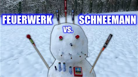 Feuerwerk Vs Schneemann 🤯🚀🧨 Schneemann Wird Gesprengt😱‼️ Youtube