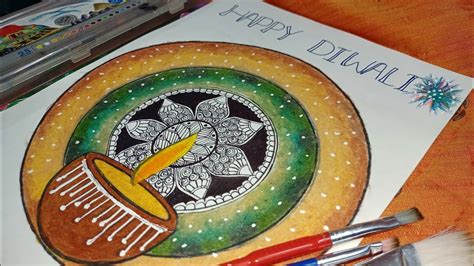 Beautiful Diwali Drawing Easy Diwali Festival Drawing Easy For