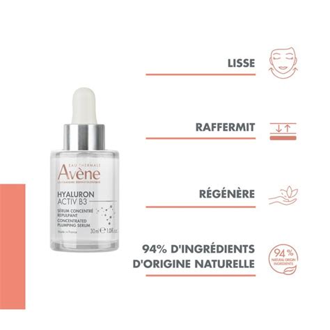 Avène Hyaluron Activ B3 Sérum Concentré Repulpant Soin Anti âge