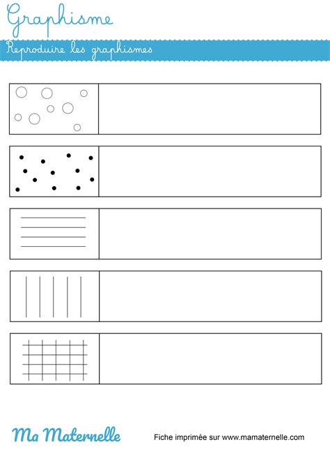 Graphisme Reproduire Les Graphismes Ma Maternelle