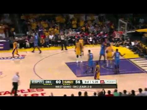 LA Lakers Vs OKC Thunder Playoffs 2012 Semis Game 3 YouTube