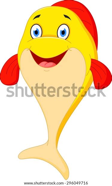 Happy Fish Cartoon Stock Vector Royalty Free 296049716 Shutterstock