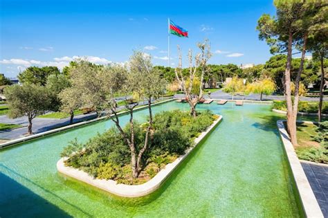 Premium Photo | The Little Venice water park is located on the Baku Boulevard in the center of ...