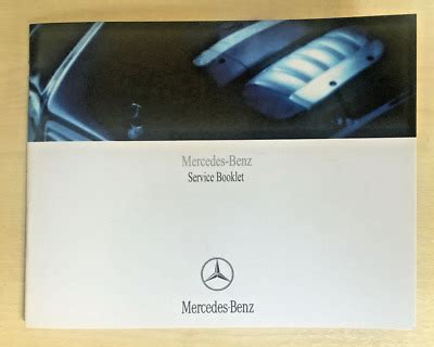 Mercedes Service Book For Sale EBay