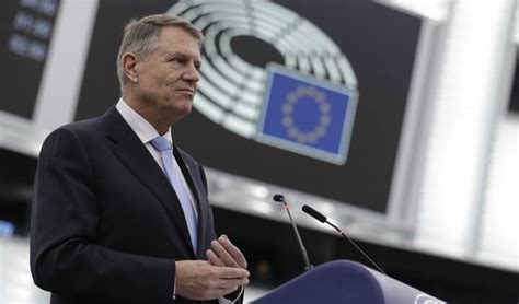 Klaus Iohannis discurs în Parlamentul European Țara mea e probabil