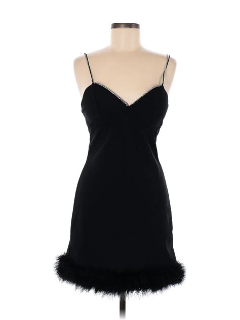 Assorted Brands Solid Black Cocktail Dress Size M 53 Off Thredup