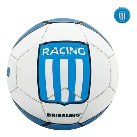 Pelota De Futbol N5 Racing Club Licencia Oficial Cilindro