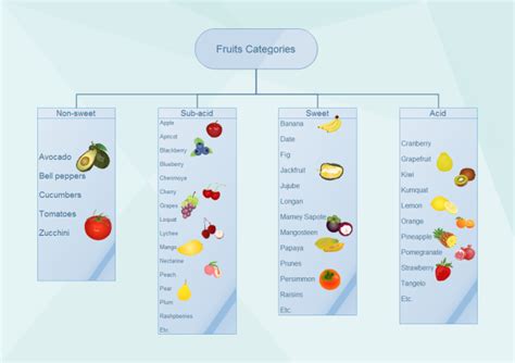 Fruits Tree Diagram Free Fruits Tree Diagram Templates