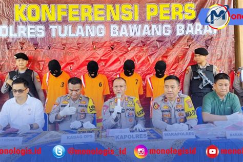 Polres Tulang Bawang Barat Gelar Press Release Hasil Operasi Sikat