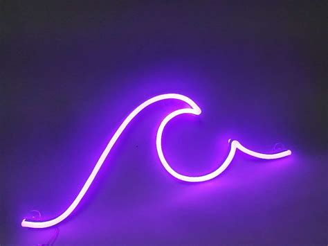 Neon Sign Wave Custom Neon Signs Beach Wave Decor Tropical | Etsy India