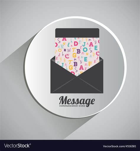 Message design Royalty Free Vector Image - VectorStock