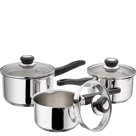 Judge Vista Stainless Steel Piece Draining Saucepan Set Jarrolds