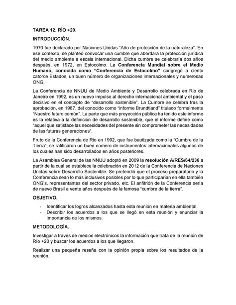 Tarea 12 RÍO 20 UAAG Ensayo sobre Reunión de Rio de Janeiro glosario