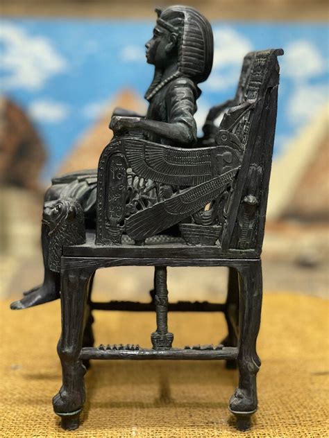 King Tutankhamun Statue King Tutankhamun Throne Etsy