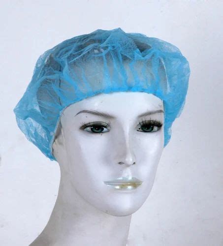 Ssww Blue Disposable Bouffant Cap Non Woven Inch Gsm Quantity Per