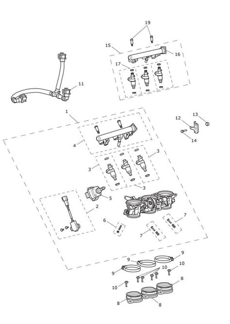 Triumph Daytona Actuator Isc Set Fuel Injectors Rail T