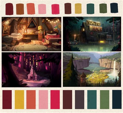 Gravity Falls Color Palette Color Palette Online Color