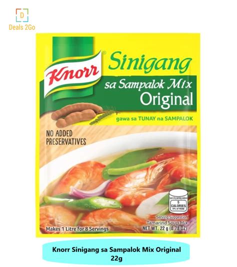 Knorr Sinigang Sa Sampalok Mix Original 22g Lazada Ph