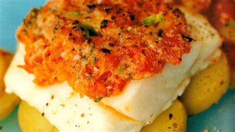 Cod Baked with Potatoes, Onions and Tomatoes - RecipeMatic