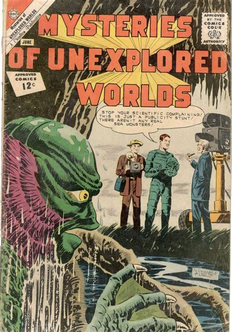 Comic Book Cover For Mysteries Of Unexplored Worlds Comics