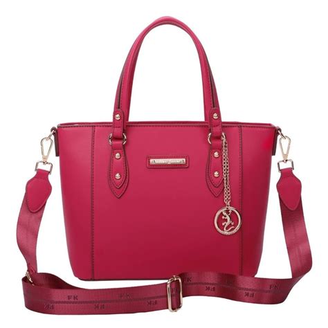 Bolsa de Mão Média Fellipe Krein SS23 Alça Nailon Rosa Rosa