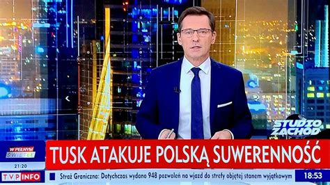 Paski TVP szczujące na Tuska bezkarne Nie będzie działań w tej sprawie