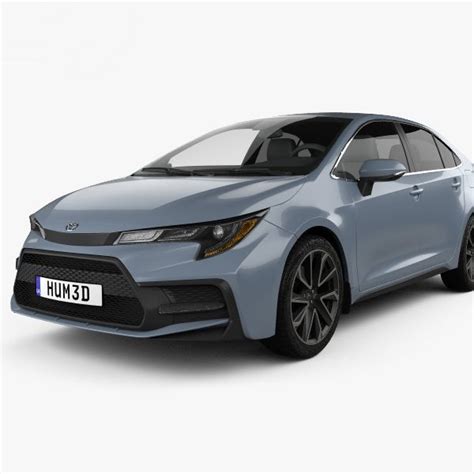 Toyota Corolla XSE US spec轿车2019 3D模型 149 max obj ma lwo fbx