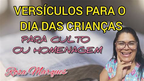 Vers Culos Para O Dia Das Crian As Para Culto Ou Homenagem Por