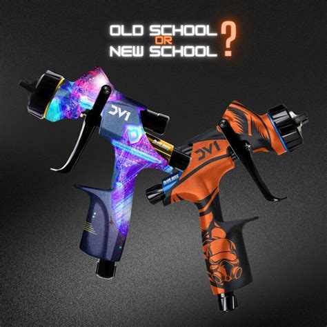 DeVilbiss DV1 Basecoat Limited Edition Spray Gun & Cup - "New School ...