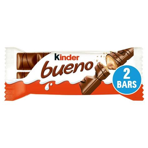 Kinder Bueno Milk Chocolate And Hazelnut Cream Individually Wrapped Chocolate Bars Great