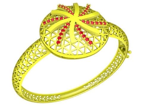 Diamond Bangle D Model D Printable Cgtrader