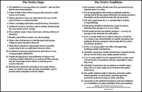 Aa Traditions And Steps Printable Pdf