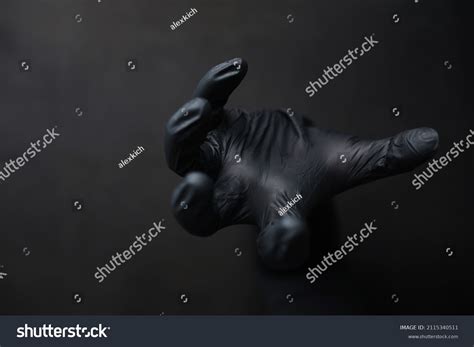 Background Hands Gloves Black Gloves Hand Stock Photo 2115340511