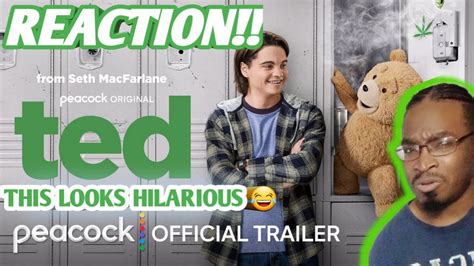 Ted Official Trailer Peacock Original Reaction Youtube