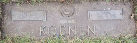 Peter John Koenen Memorial Find A Grave