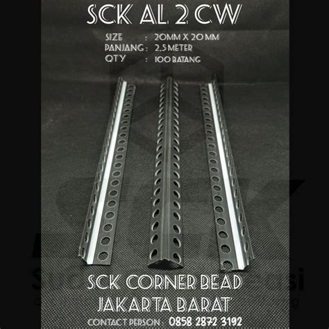 Jual Corner Bead Inner Bead Sudutan Dalam Tembok Upvc Pvc Sck Al Cw