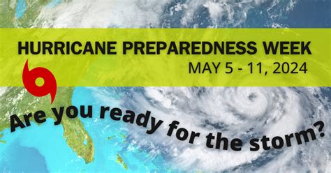 Hurricane Preparedness Week 2024 Prepare Before Hurricane Season